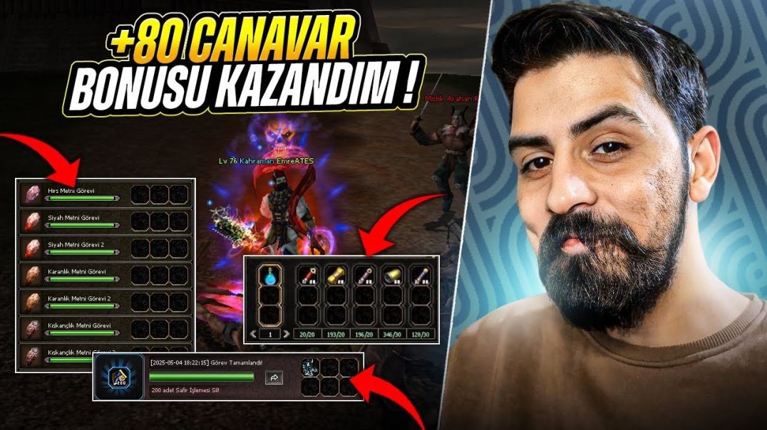 METİN2'DE ARKEOLOJİ ?? / +80 CANAVAR BONUSU ALDIM KIZILA HAZIRIM #metin2 #metin2pvp #misali2